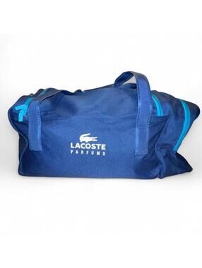 Lacoste Parfums Duffle Perfume Blue Gym Essential Vintage Sports Bag Big Croc